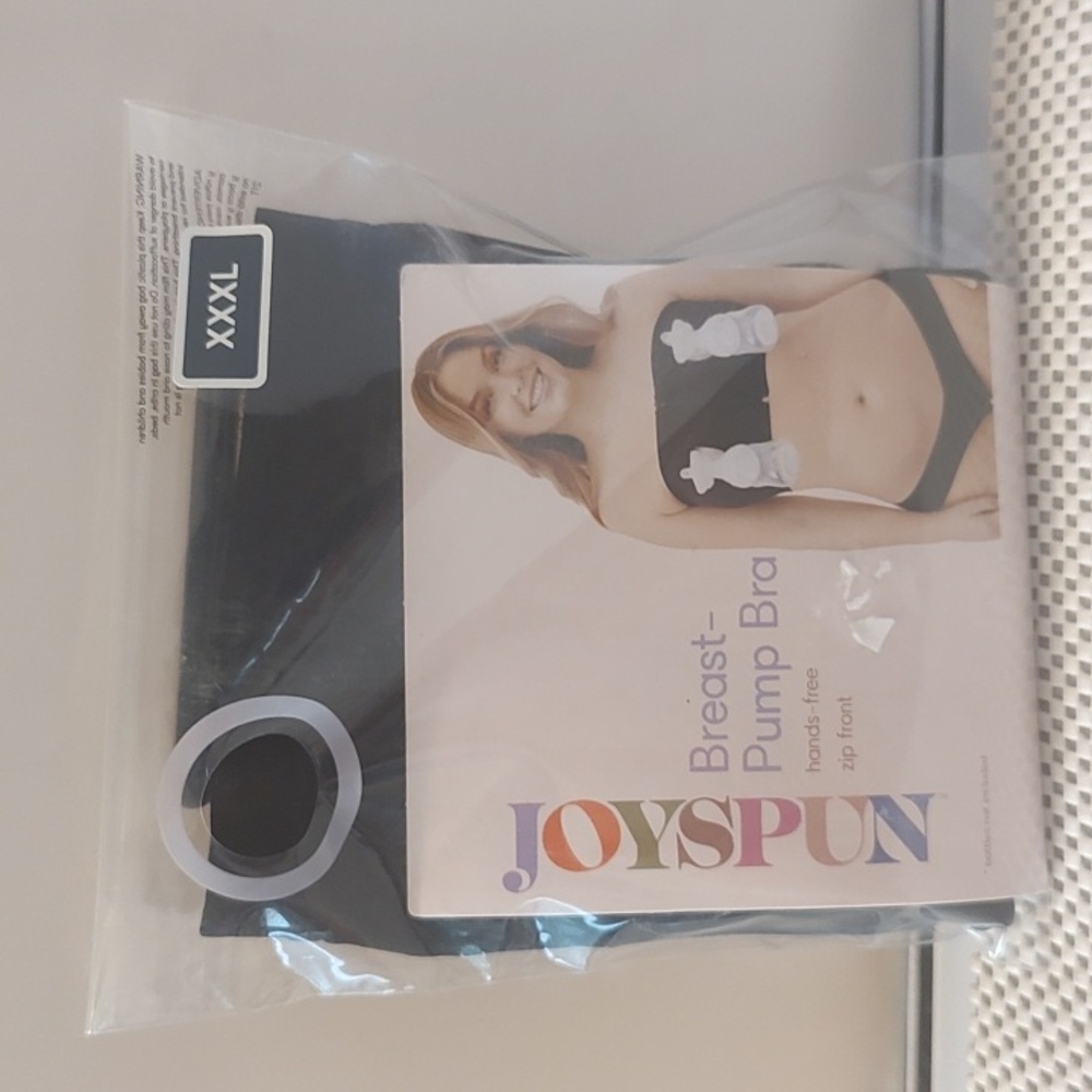 Joyspun Women's Size XXXL Maternity Hands-Free Nursing Pumping Bandeau Bra NWT